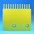 Peigne jaune gauche 12 dents type 101