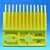 Peigne jaune gauche 12 dents type 101