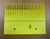 Peigne jaune 23 dents 197,99 mm pour travolator 606 NCT- GAA453BV56 -gauche- compatible