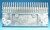 Peigne Aluminium 107 x 199,4mm 22 dents - compatible pour escalier mécanique type 9300 SWE, SWT, SDE, SDS, EWE, EWG, 9700...