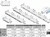 Peigne Aluminium 107 x 199,4mm 22 dents - compatible pour escalier mécanique type 9300 SWE, SWT, SDE, SDS, EWE, EWG, 9700...