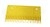Peigne jaune alu 107 x 199,4 mm 22 dents - compatible pour escalier mecanique type 9300,SWE,SWT,SDE,SDS,EWE,EWG,9700&hellip;