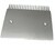 Peigne aluminium 181,4 x 205,4 mm d&eacute;part - compatible pour trottoir roulant 9500 - (plateaux courts de 133 mm) hauteur trou fixation 72 mm