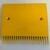 Peigne jaune aluminium 181,4 x 199,4 mm milieu - compatible pour trottoir roulant 9500 - (plateaux courts de 133 mm) hauteur trou fixation 72 mm