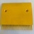 Peigne jaune 181.4 * 205.4 mm départ 22 dents 2 trous - compatible pour trottoir roulant 9500AE hauteur trou fixation 58 mm