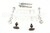 Sachet de visserie T1 attaches de guide doubles